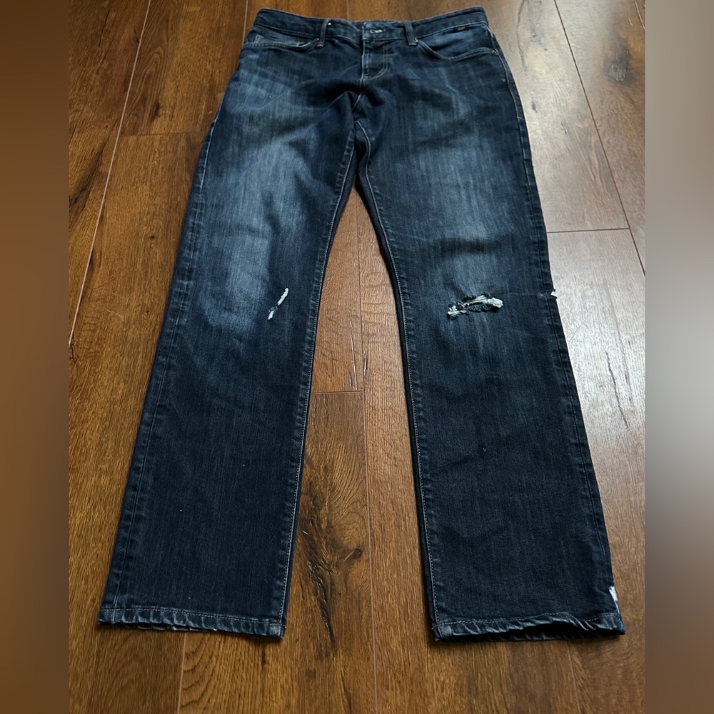 Mavi Jeans Mens 32x32 Blue Denim Pants Matt Relaxed Straight Casual
